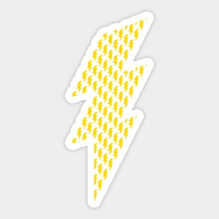 Thunder bolt lightning pattern Sticker